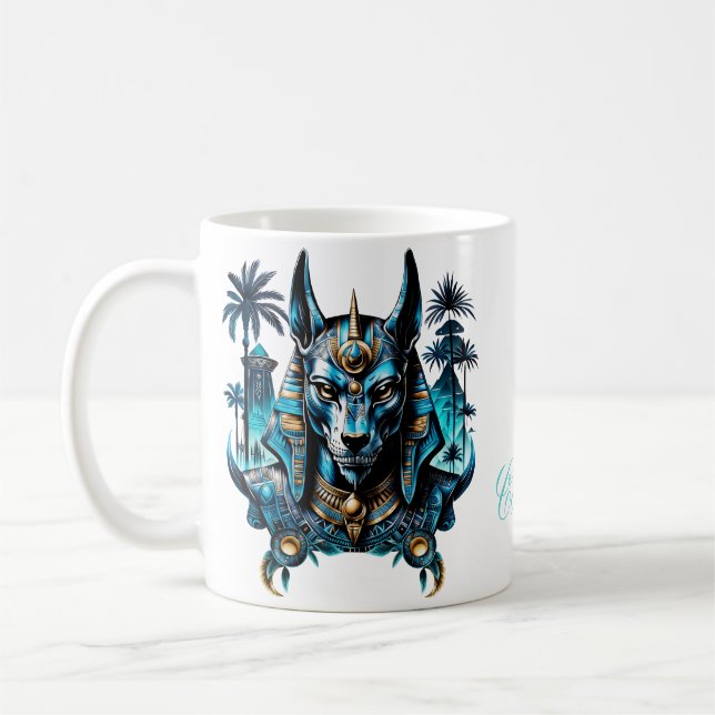 Taza De Café Figura de fantasía egipcia. (Izquierda)