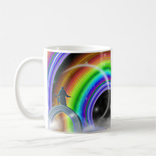Taza De Café Figura Misteriosa en la Puerta Estelar Inter-Dimen