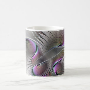 Taza De Café Figura moderna abstracta y tímida de fantasía arte