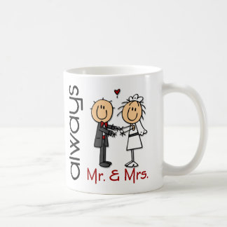 Taza De Café Figura Sr. y señora Always del palillo de los