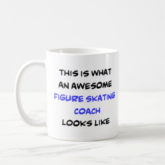 Taza De Café figure skating coach, awesome (Izquierda)