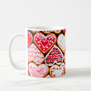 Taza De Café Fijación de galletas con forma de corazón para el