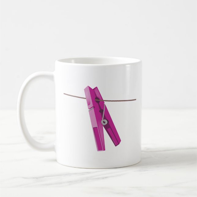 Taza De Café Fijación de la línea de lavado de ropa (Izquierda)