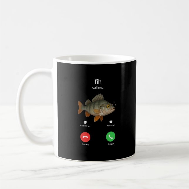 Taza De Café Fijar llamada Recordarme mensaje rechazar aceptar  (Izquierda)