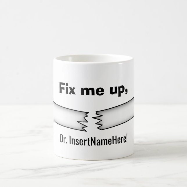 Taza De Café ¡Fíjeme para arriba, médico! (Centro)