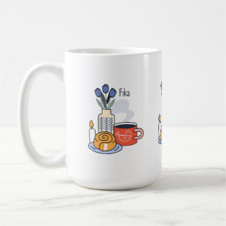 Taza de café Fika Sueca de 15 oz | Escandinavo aco