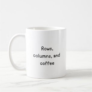 Taza De Café Filas, columnas y café