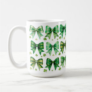 TAZA DE CAFÉ FILAS DE BOLSOS CELÁTICOS VERDES IRLANDESES