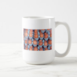 Taza De Café Filas de huevos marrones