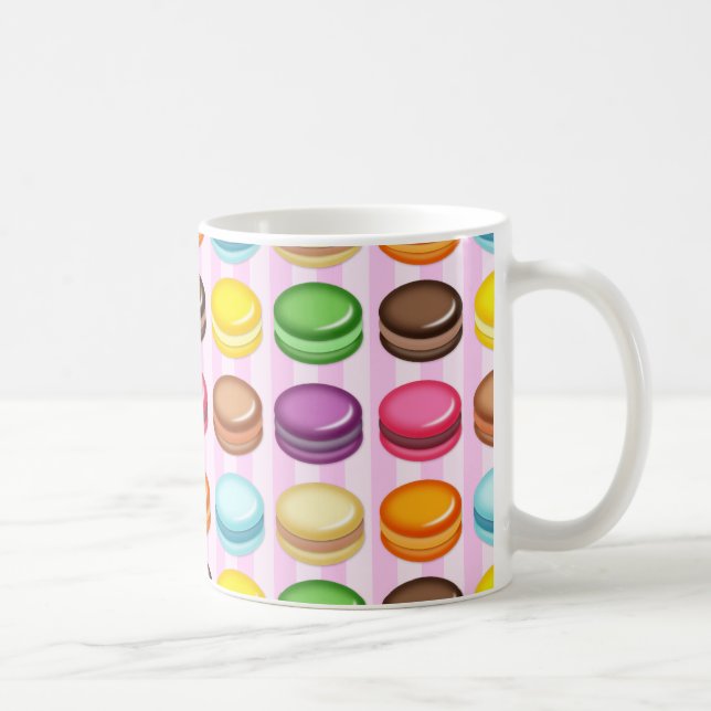Taza De Café Filas de macarones (Derecha)