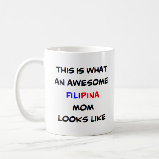 Taza De Café filipina mamá, genial (Izquierda)