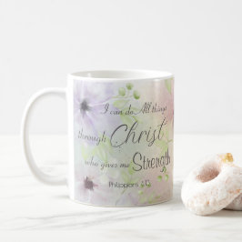 Taza De Café Filipinas 4:13 Biblia religiosa versus floral
