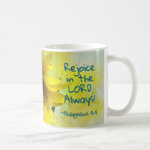 Taza De Café Filipinas 4:4 ¡Regocijaos en el Señor siempre! Bib