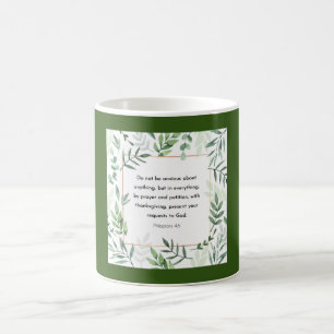 Taza De Café Filipinas 4:6, Biblia Verse,