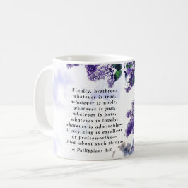 Taza De Café Filipinas 4:8 Lo que sea es una verdadera Biblia V