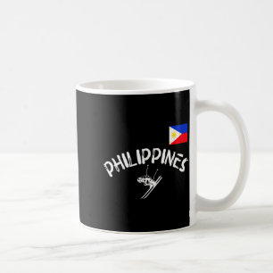 Taza De Café Filipinas orgullo pinoy deportes esquí filipino