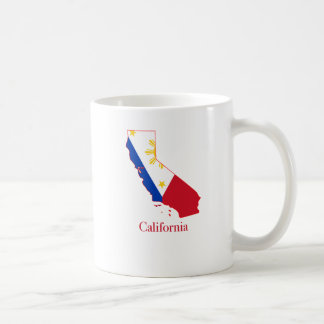 Taza De Café Filipinas señalan por medio de una bandera sobre