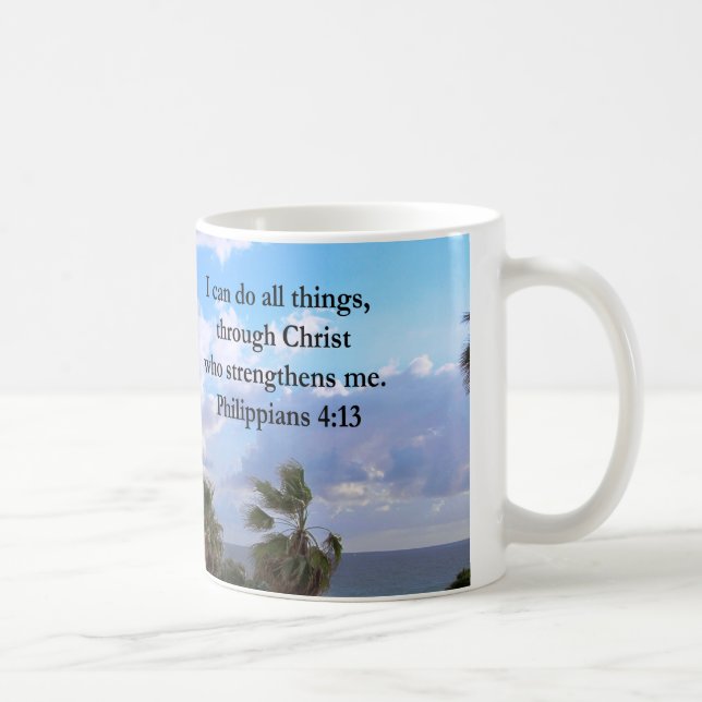 TAZA DE CAFÉ FILIPINOS 4:13 ORACIÓN (Derecha)