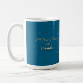 Taza De Café Fill Your Heart With Wonder Elegant Christmas Mug