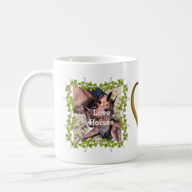 Taza De Café Filly and Foal Mug (Izquierda)