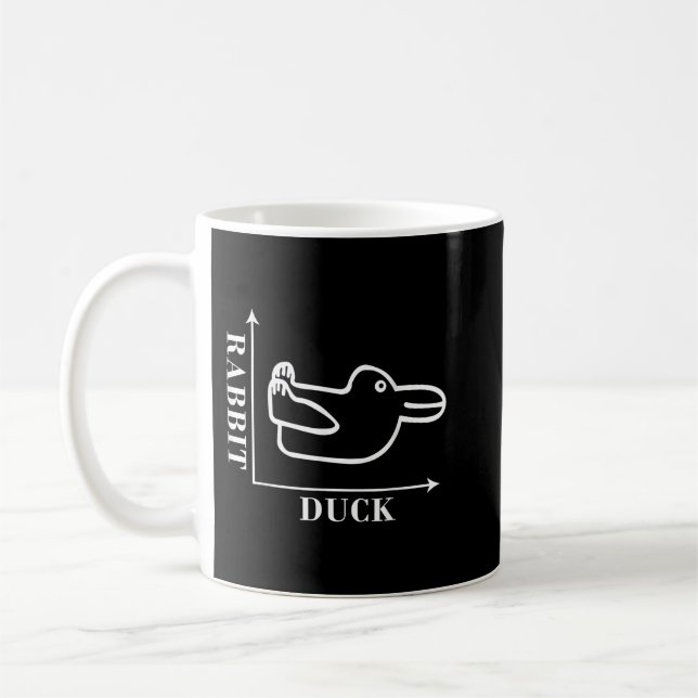 Taza De Café Filosofía Wittgenstein Rabbit Duck Illusion (Izquierda)