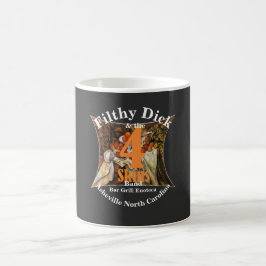 Taza De Café Filthy Dick y Banda 4 Skins Bar Grill Enoteca