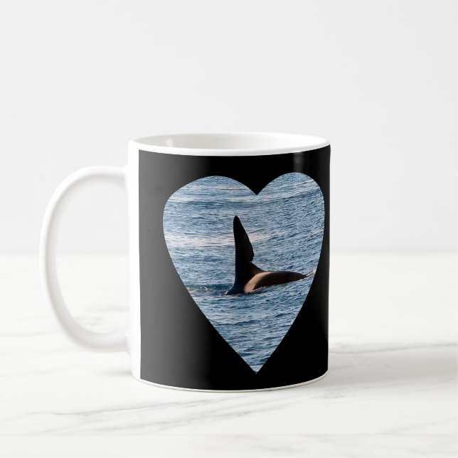 Taza De Café Fin de cometa de tiburón de "John Coe" Orca Mug (Izquierda)