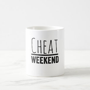 Taza De Café Fin de semana de Cheat - Divertidos dichos de gimn