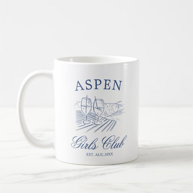 Taza De Café Fin de semana de soltera Après Ski con Bach (Izquierda)