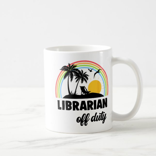 Taza De Café Fin del año escolar del arco iris sin servicio (Derecha)