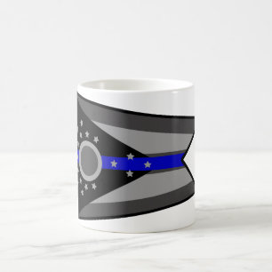 TAZA DE CAFÉ FINA DE LA BANDERA DEL ESTADO DE BLU