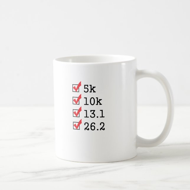 Taza De Café Finalmente funcionó con el maratón (Derecha)