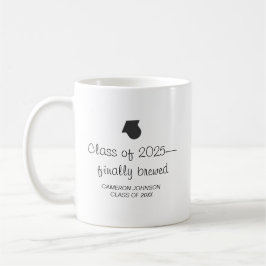 Taza De Café Finalmente la graduación elaborada