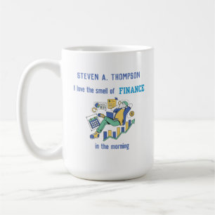 Taza De Café Finanzas divertidas personalizadas