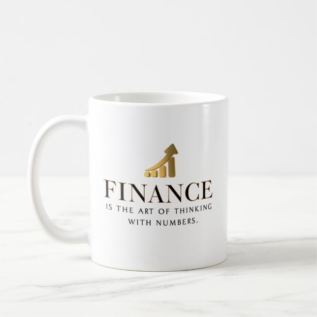 Taza De Café Finanzas — El arte del pensamiento con números (Izquierda)