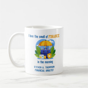 Taza De Café Finanzas Lindas Personalizadas