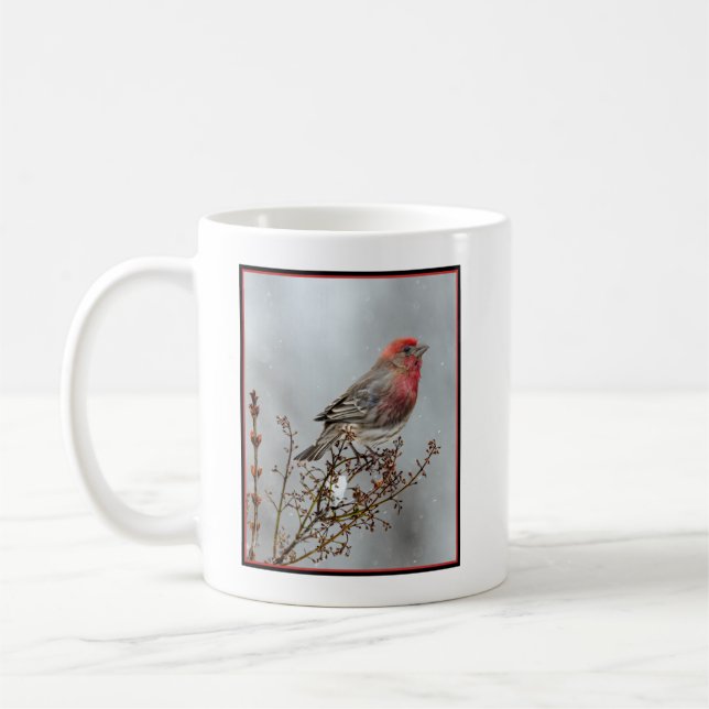Taza De Café Finca de casa en nieve - Fotografía original (Izquierda)