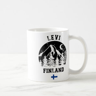 Taza De Café Finca de esquí alpino de Finlandia Levi Lapland Sk