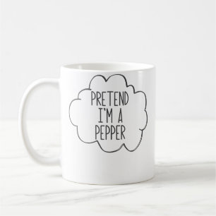 Taza De Café Finge que soy un pimiento picante de Halloween Dis