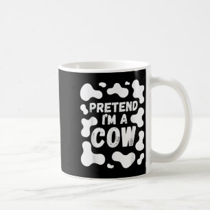 Taza De Café Finge que soy una vaca divertido Halloween