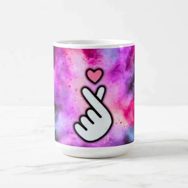 Taza De Café Finger Love Sign (Centro)