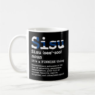 Taza De Café Finlandés Sisu Finlandia Sisu Print Finns Sisu Pro