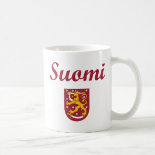 Taza De Café Finlandia + Escudo de armas