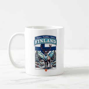 Taza De Café Finlandia Europa de los renos Escandinavia