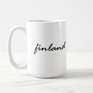 Taza De Café Finlandia Suomi. Amo Finlandia