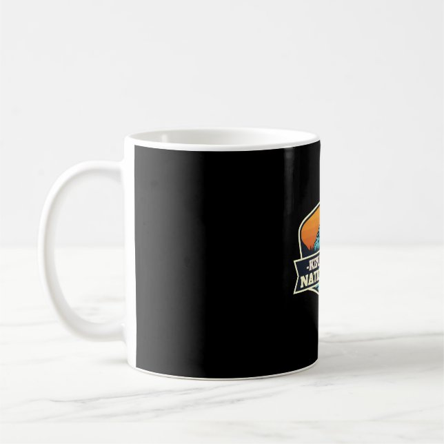 Taza De Café Fiordos retro kenai � Espíritu de las montañas (Izquierda)