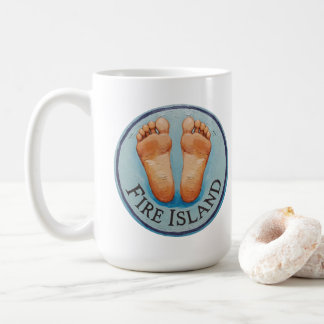 Taza De Café Fire Island barefoot & fancy free! Funny host gift