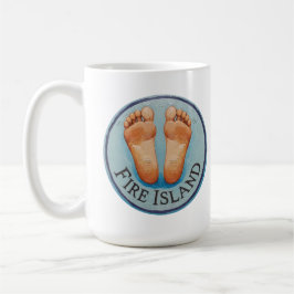 Taza De Café Fire Island barefoot & fancy free! Funny host gift