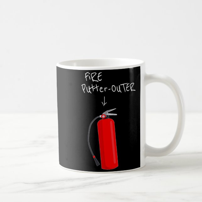 Taza De Café Fire Putter Outer Fire Extinguisher Fire Fighter F (Derecha)
