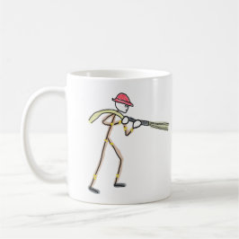 Taza De Café Firefighter Stickman